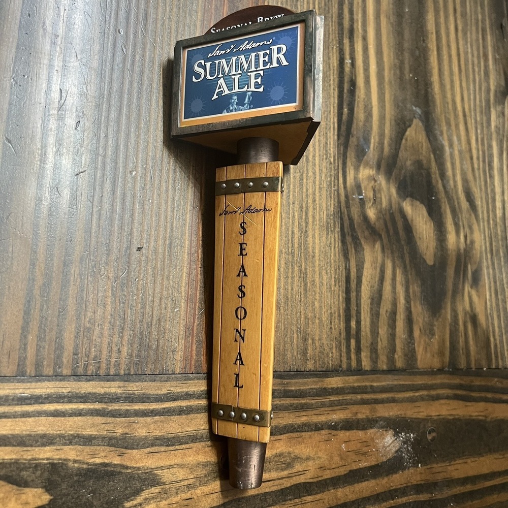 Sam Adams Beer Tap Handle Seasonal 3 Sides Winter/Summer Ale, Octoberfest